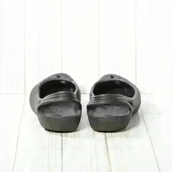 Crocs slip on Mary Jane Style ballet flats brown with back strap womens Size 7 - Picture 5 of 7